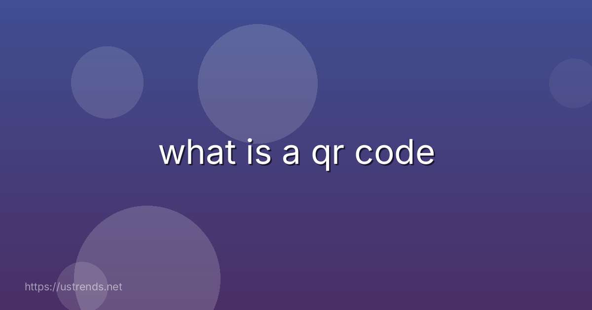 what is a qr code