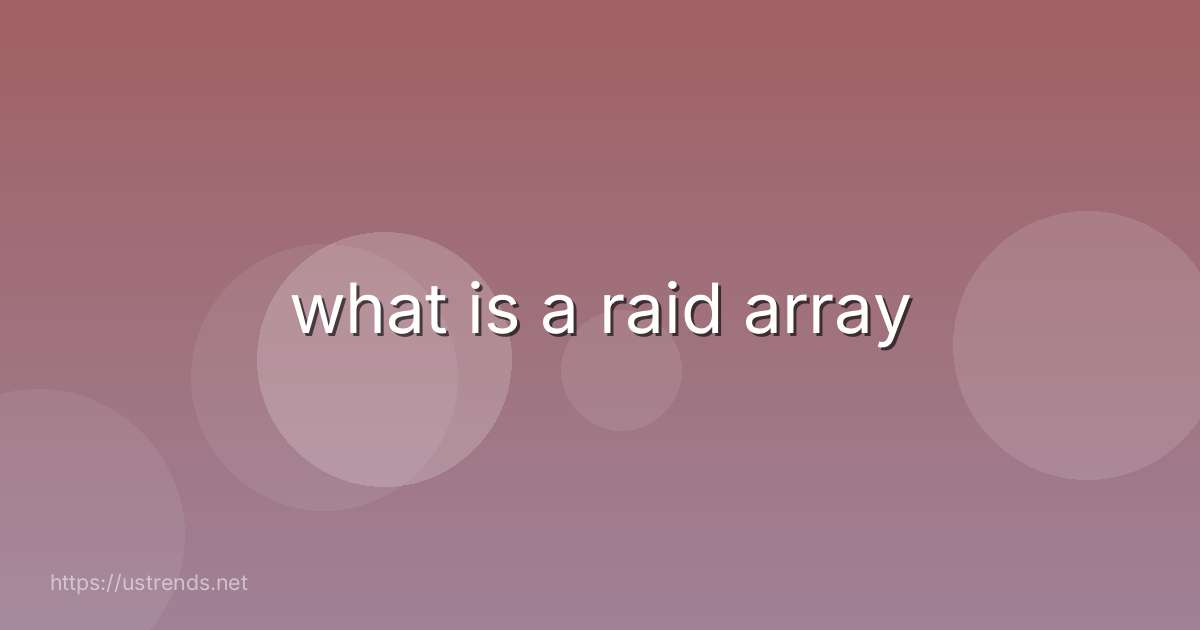 what is a raid array