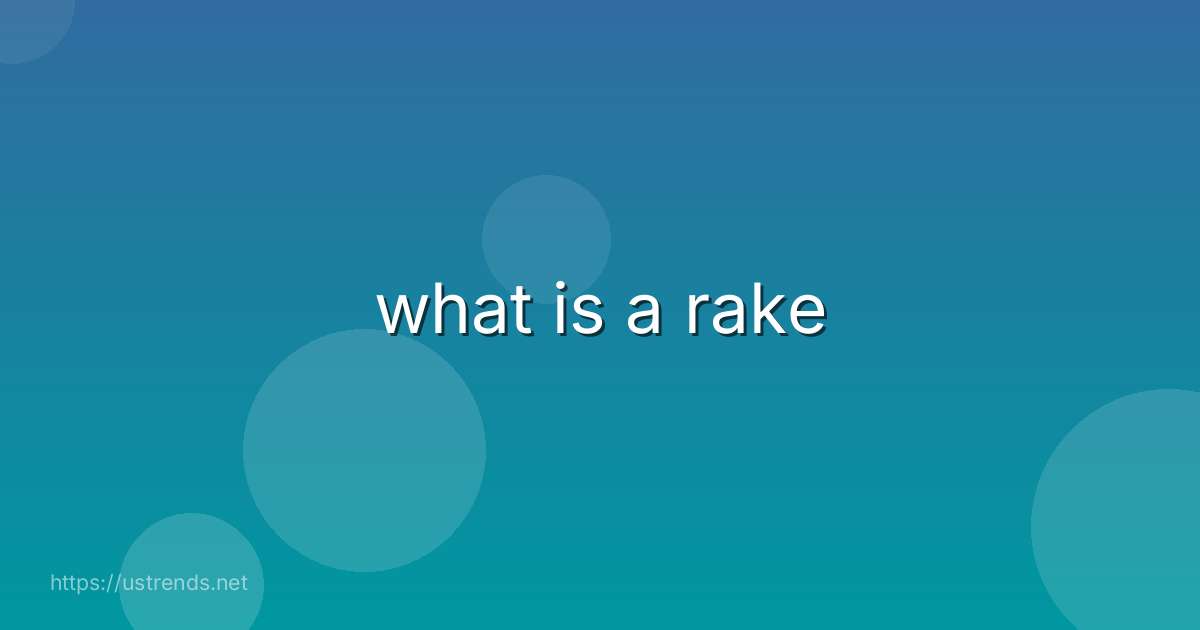 what is a rake