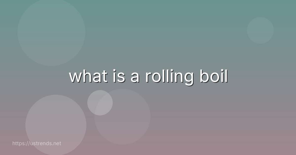 what is a rolling boil