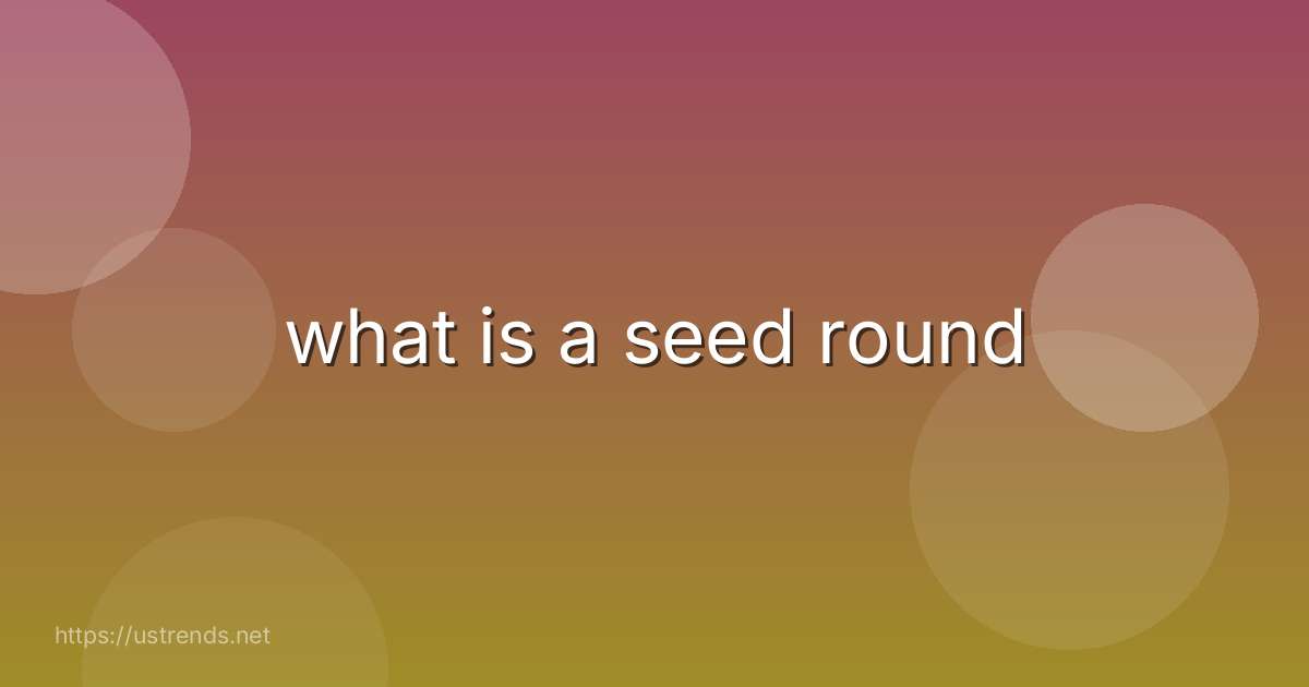 what is a seed round