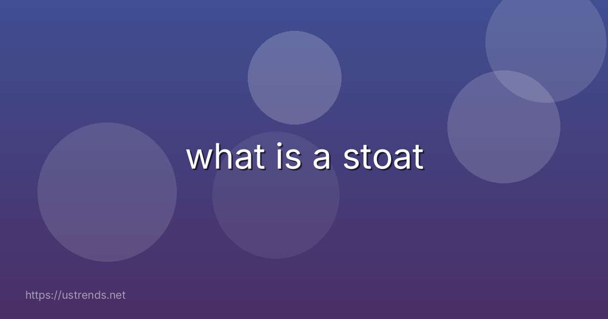what is a stoat