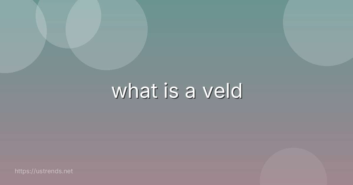 what is a veld