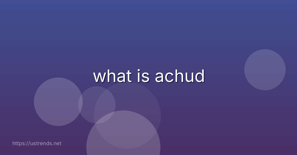 what is achud