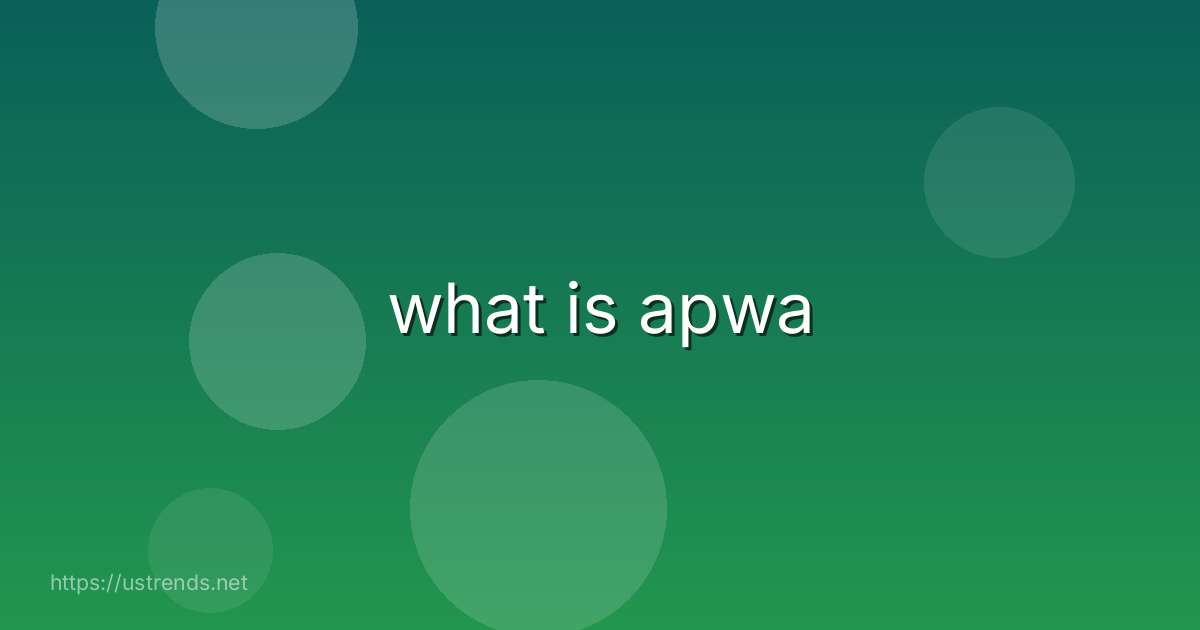 what is apwa