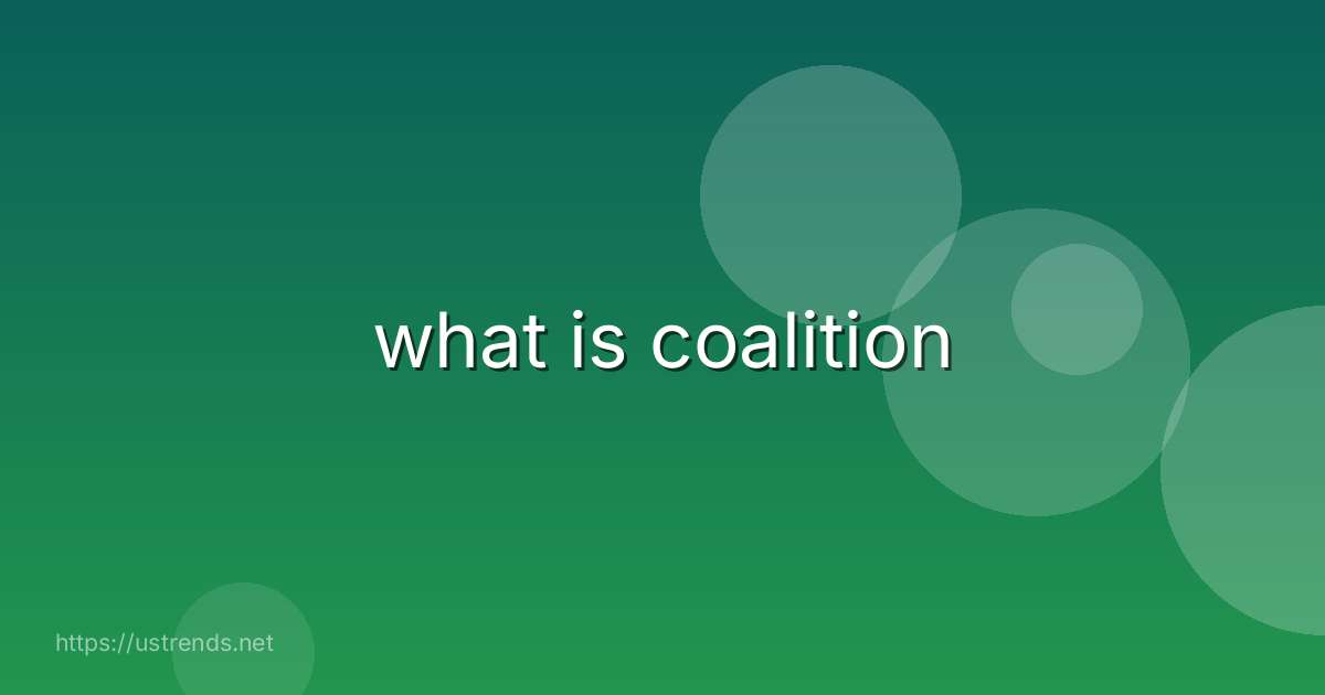 what is coalition