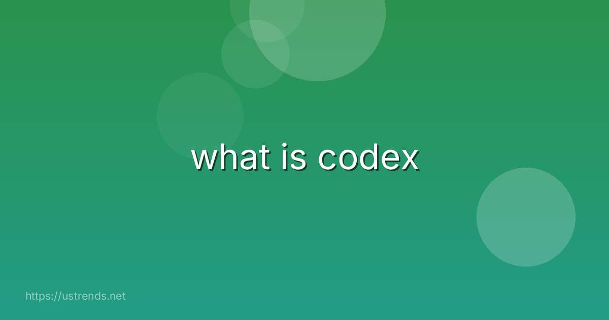 what is codex