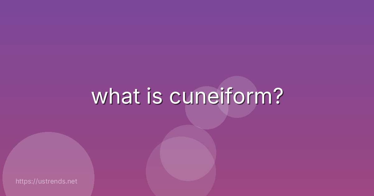 what is cuneiform?