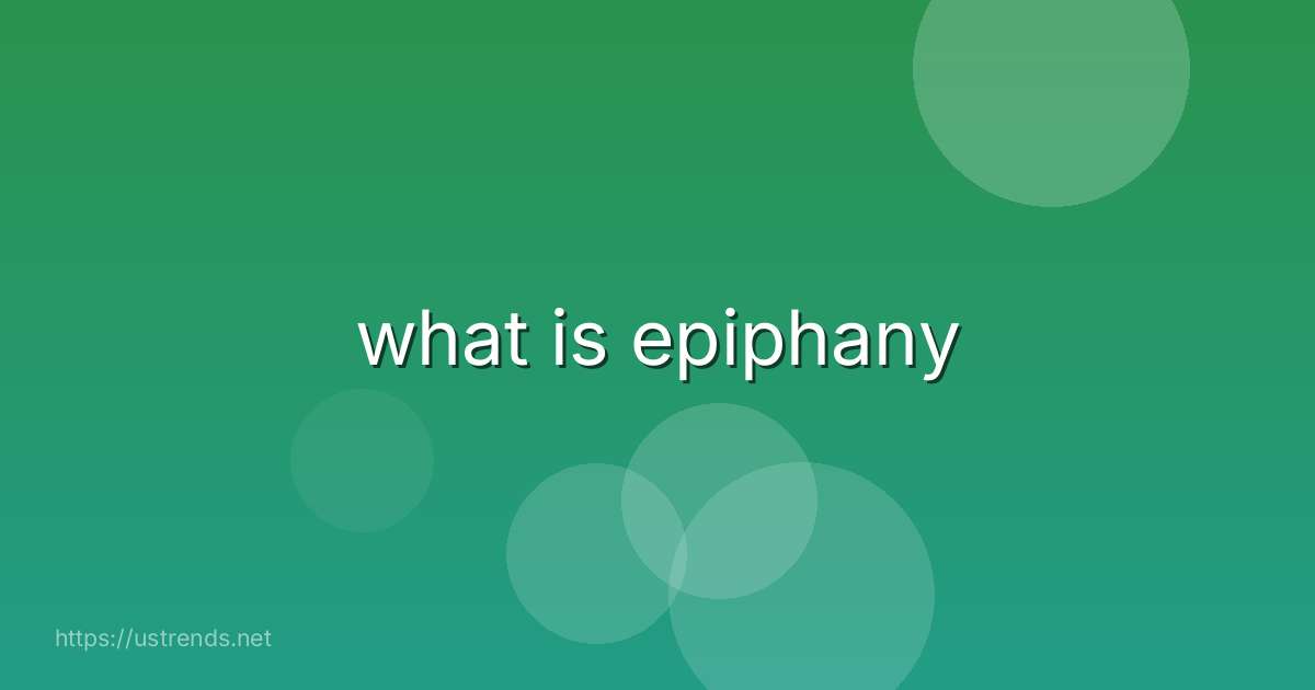 what is epiphany