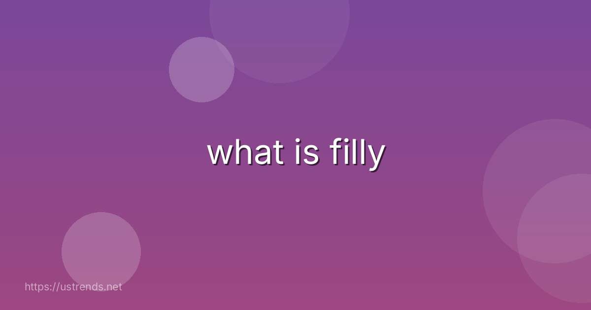 what is filly