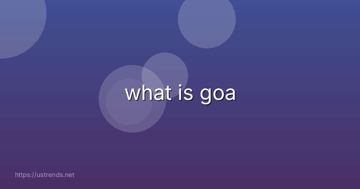 what is goa