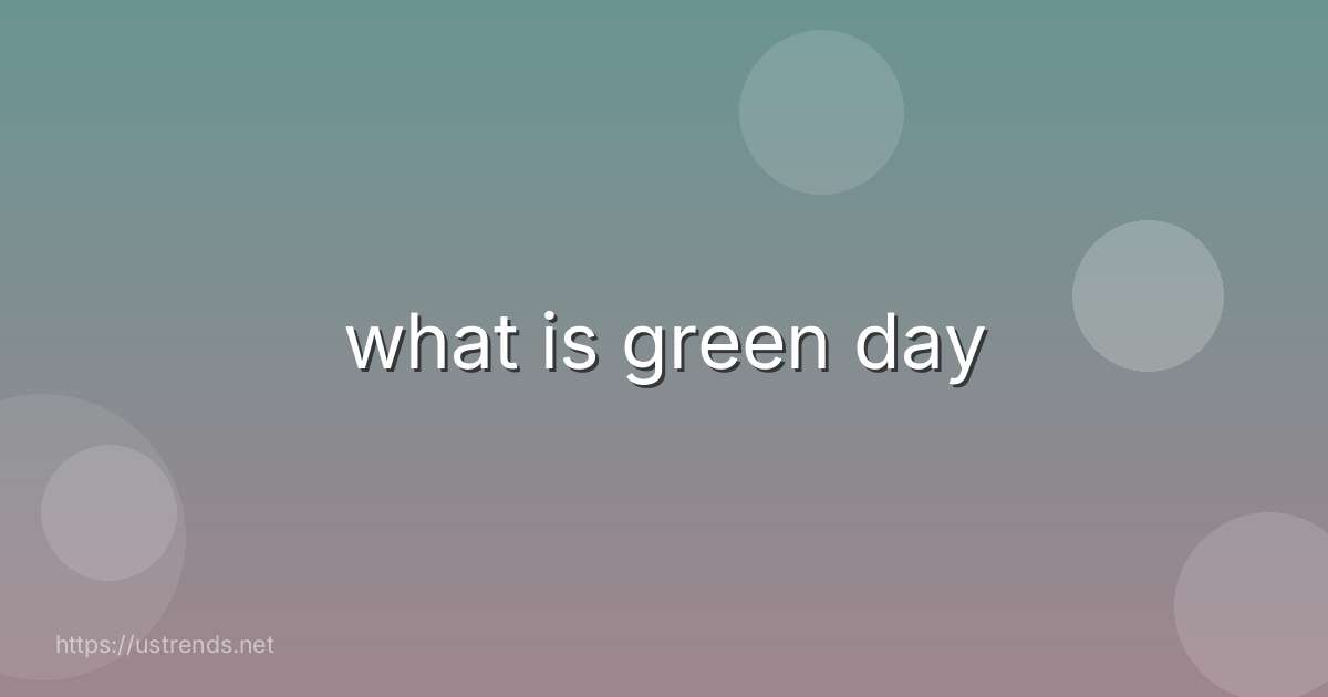 what is green day