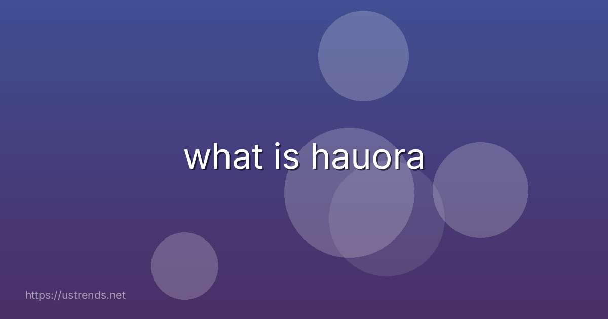 what is hauora