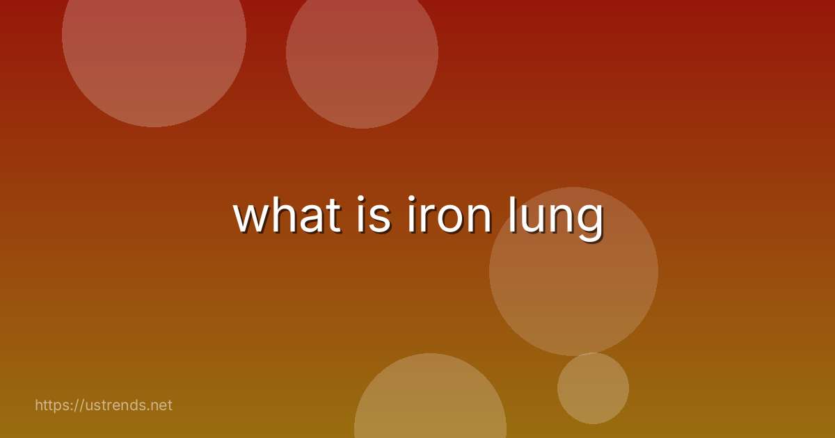 what is iron lung