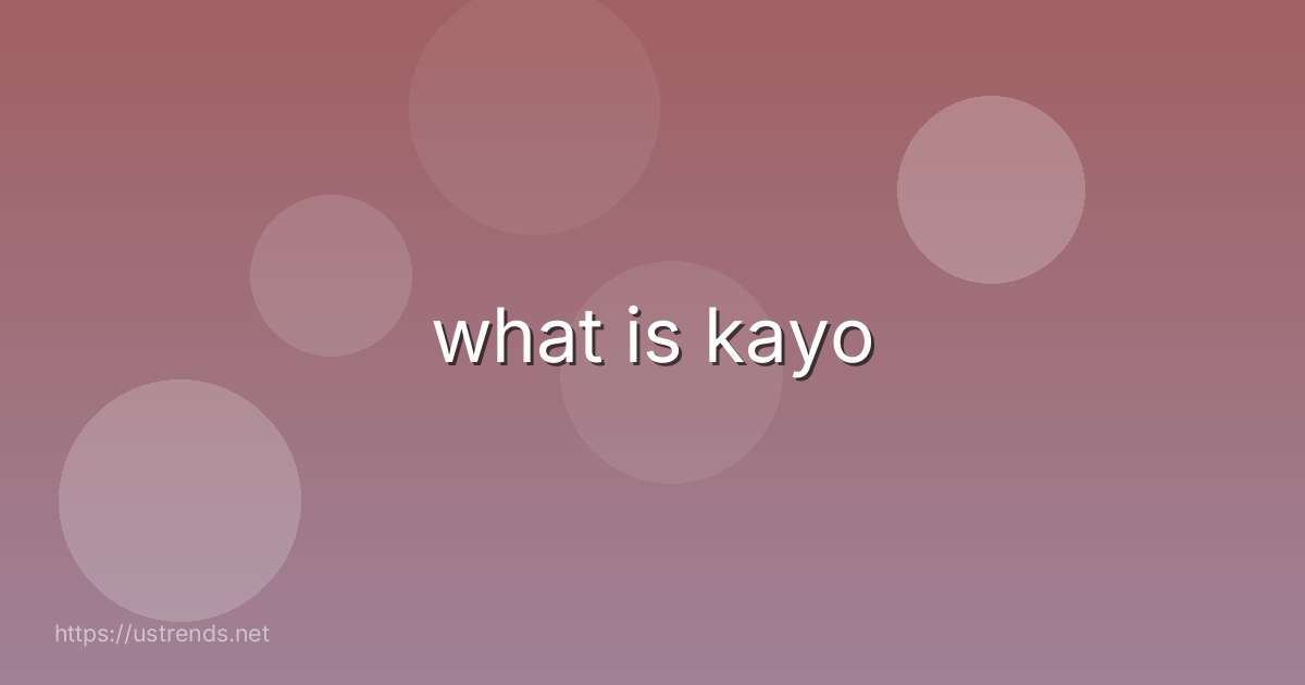 what is kayo