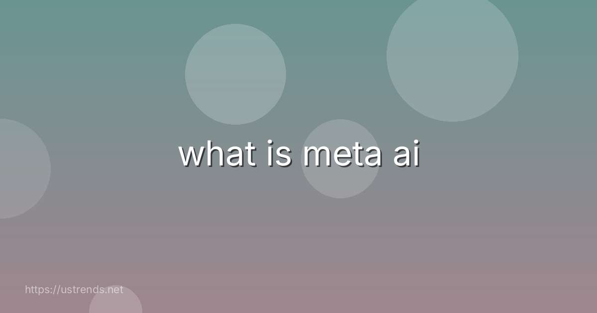 what is meta ai
