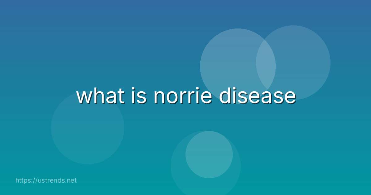 what is norrie disease