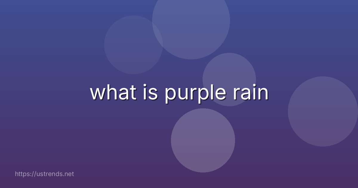 what is purple rain
