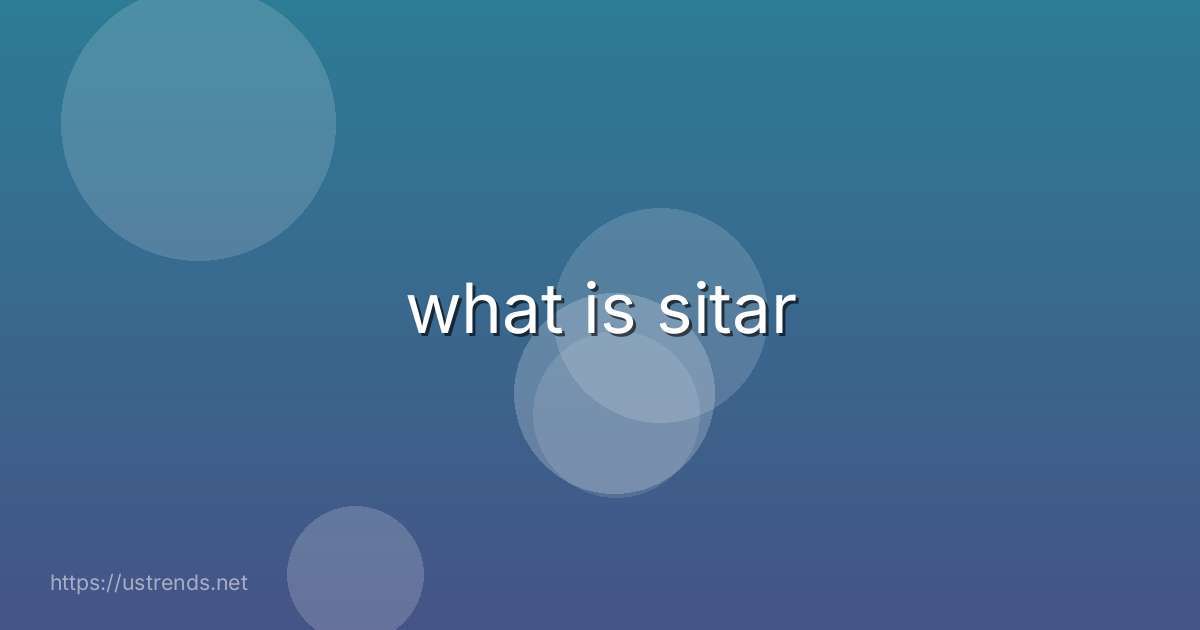 what is sitar
