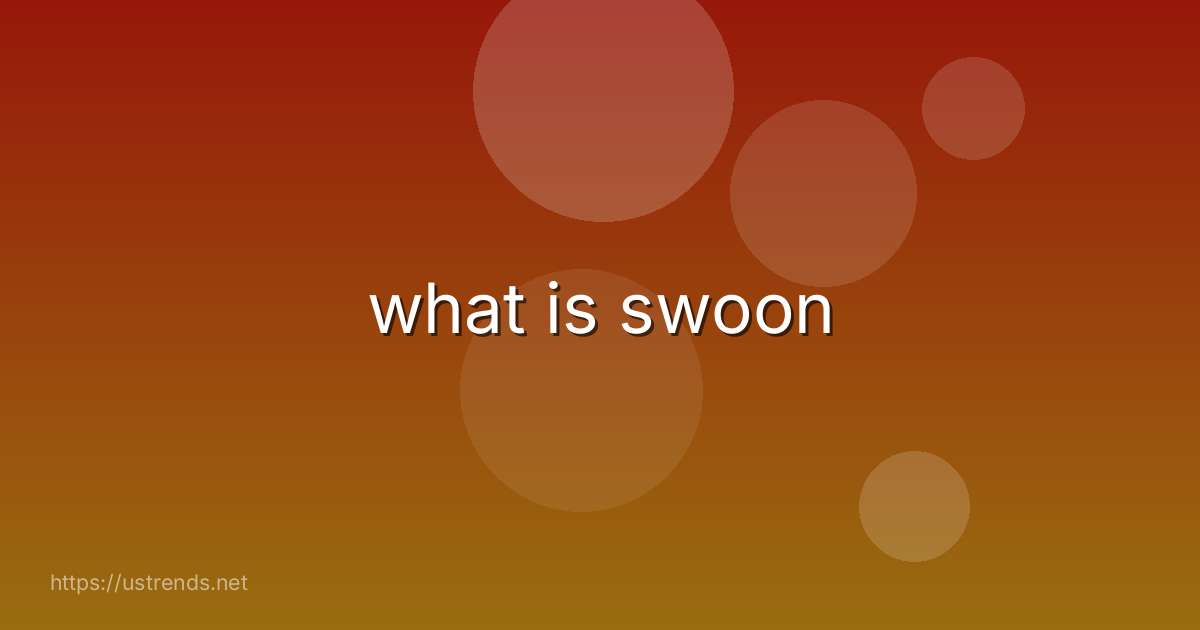 what is swoon