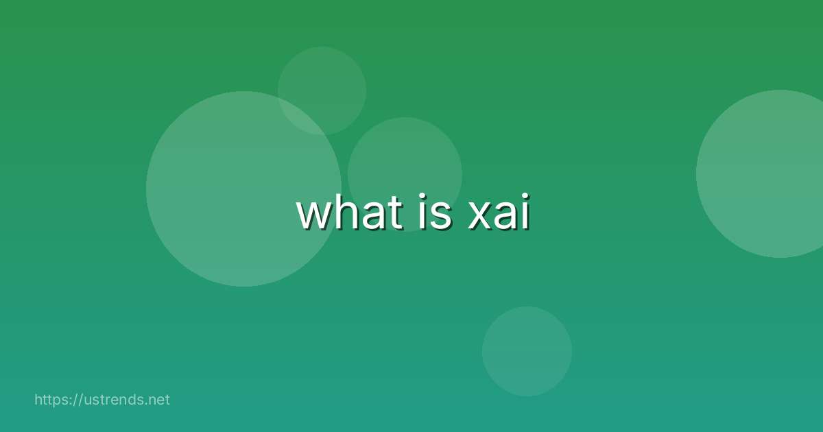 what is xai