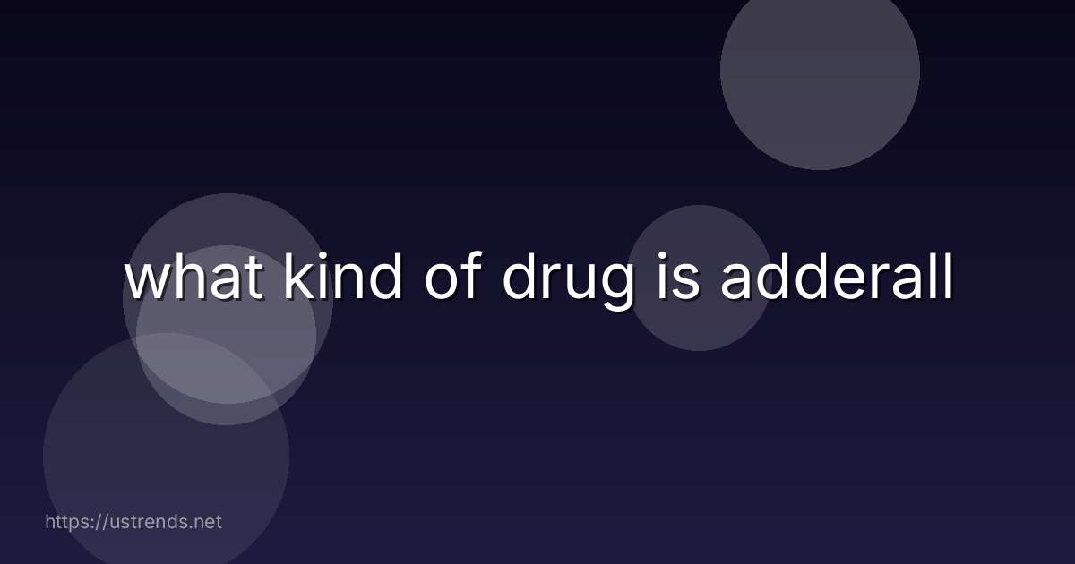 what kind of drug is adderall