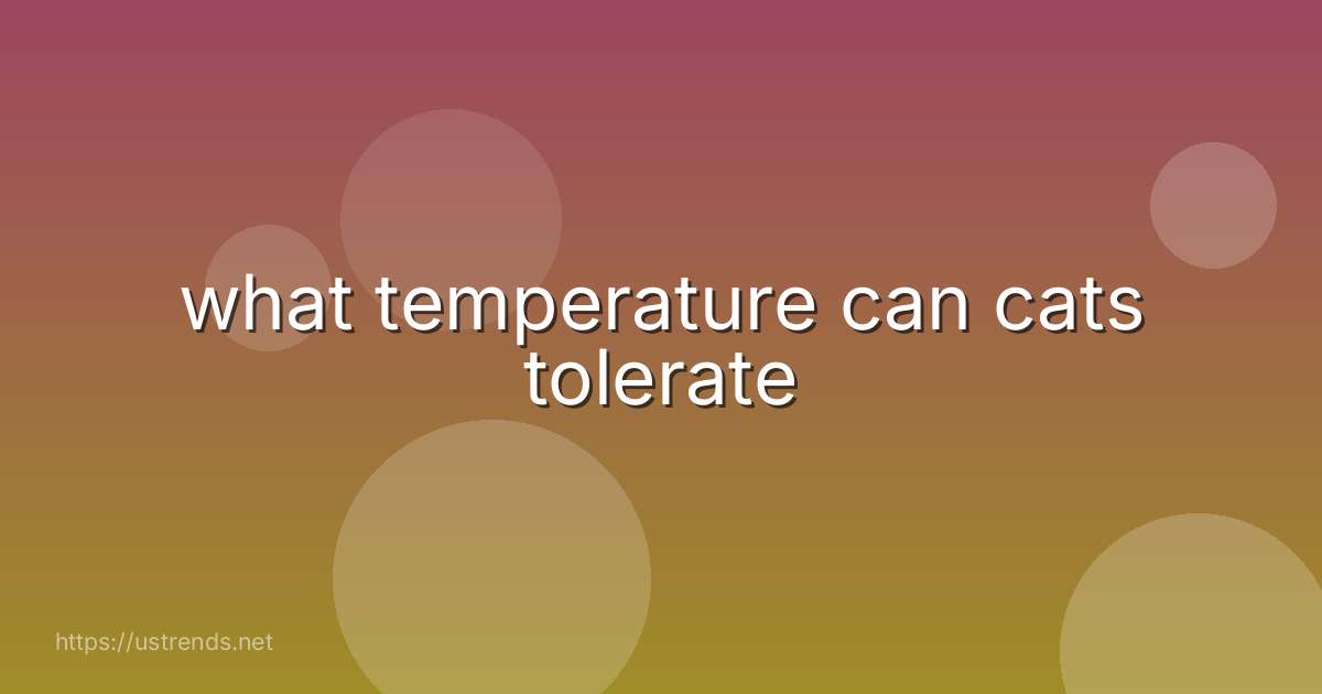 what temperature can cats tolerate
