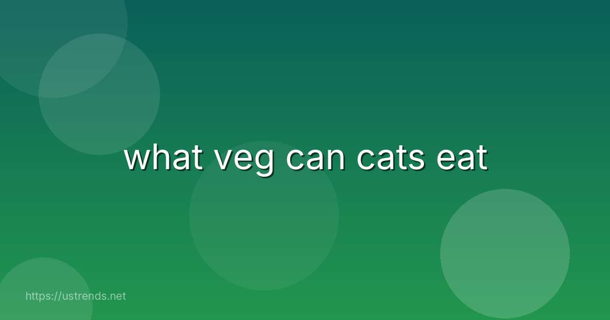 what veg can cats eat