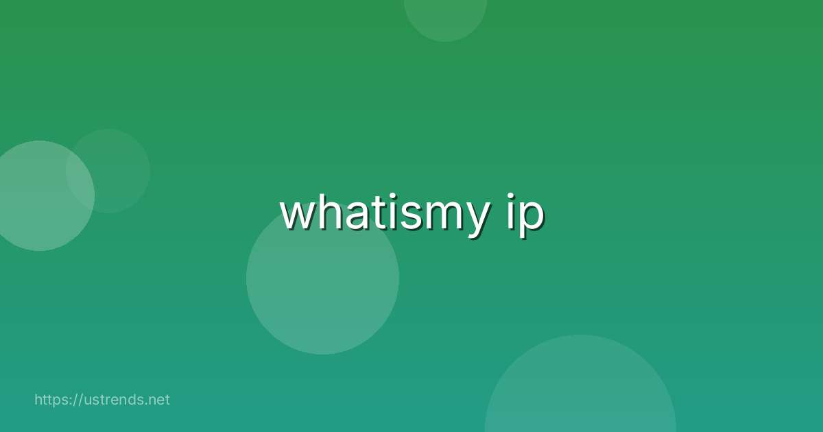 whatismy ip