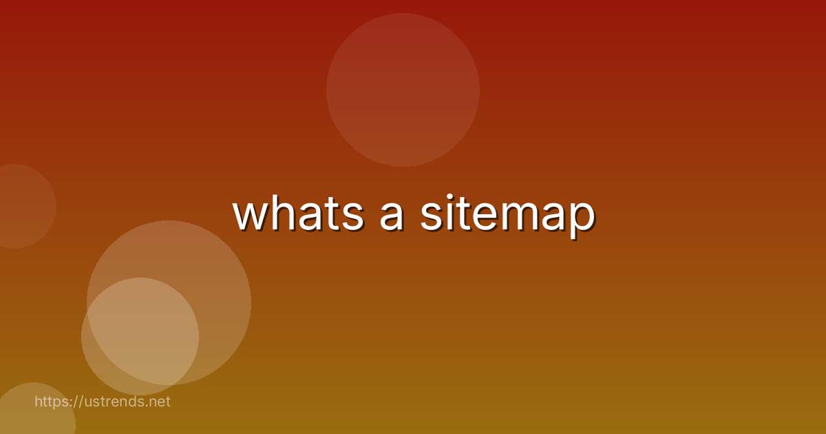 whats a sitemap