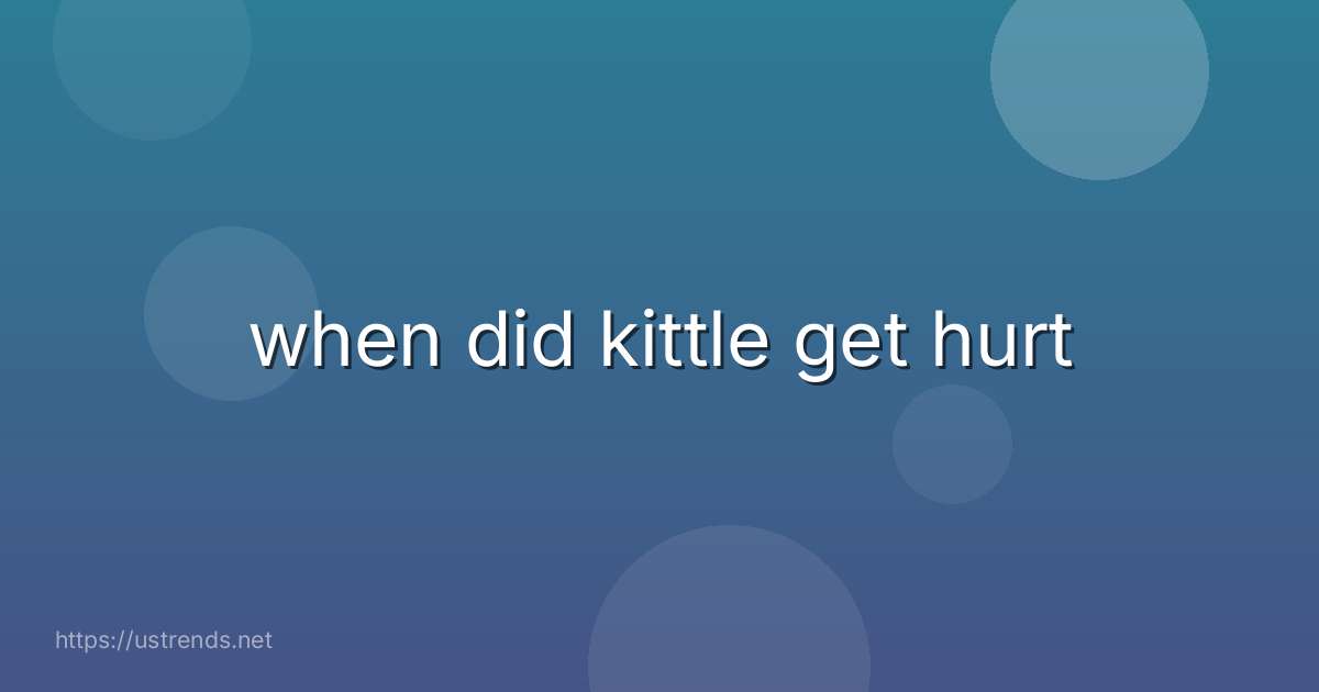 when did kittle get hurt