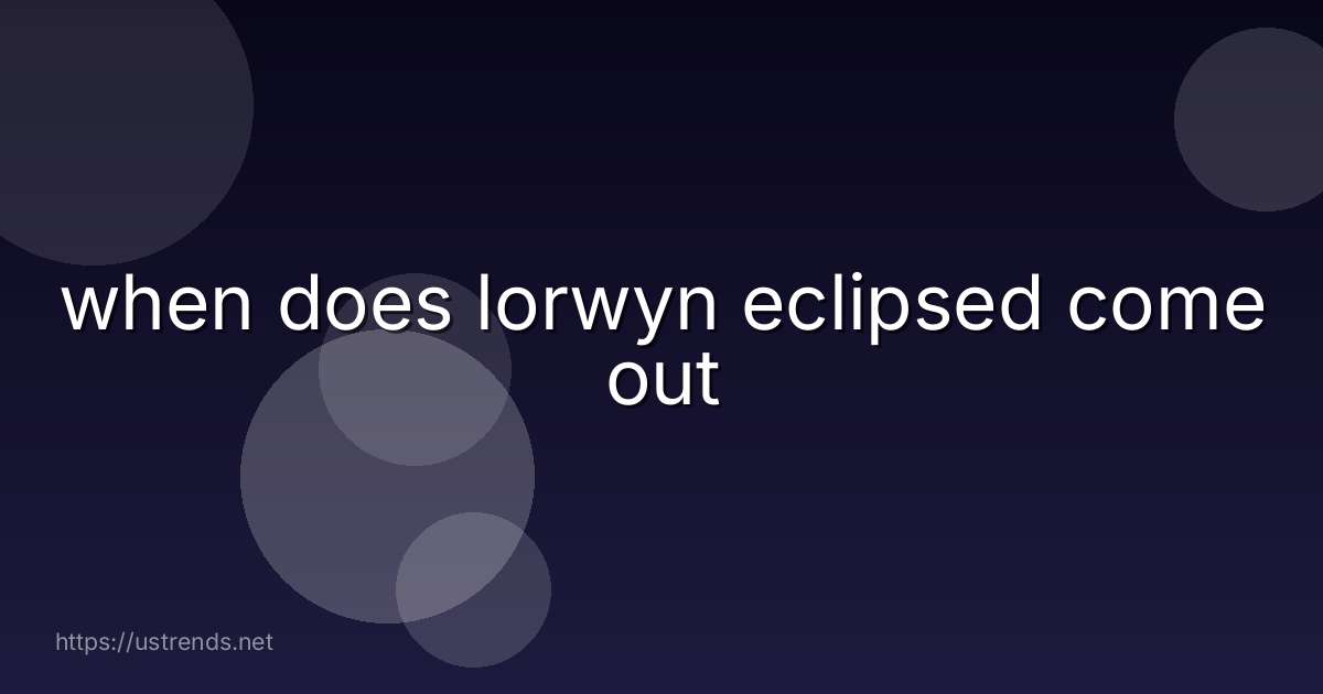 when does lorwyn eclipsed come out