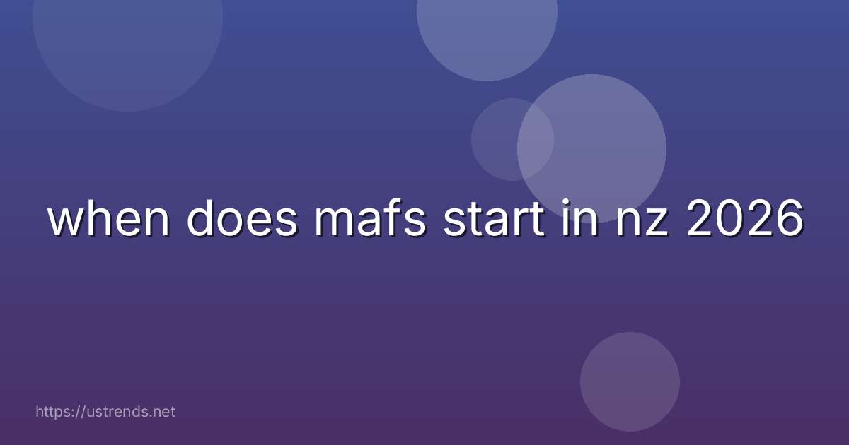 when does mafs start in nz 2026