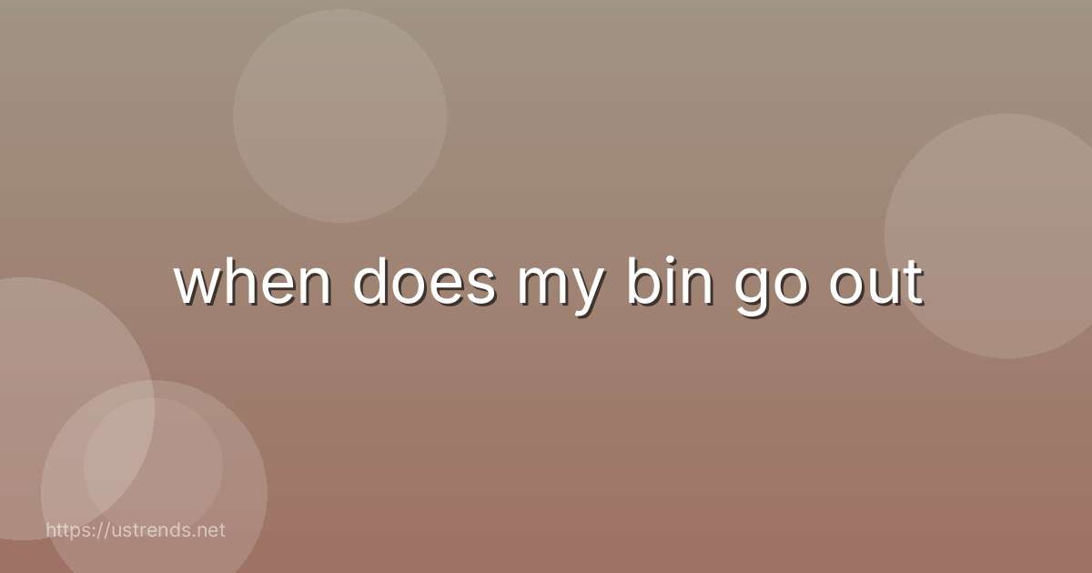 when does my bin go out