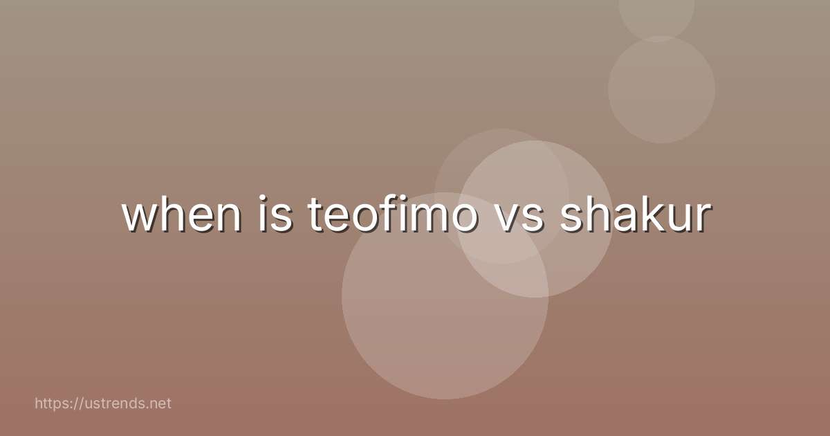 when is teofimo vs shakur