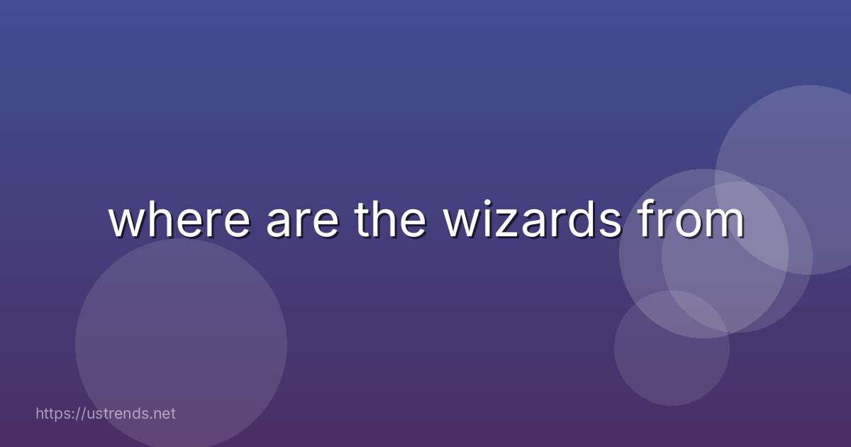 where are the wizards from