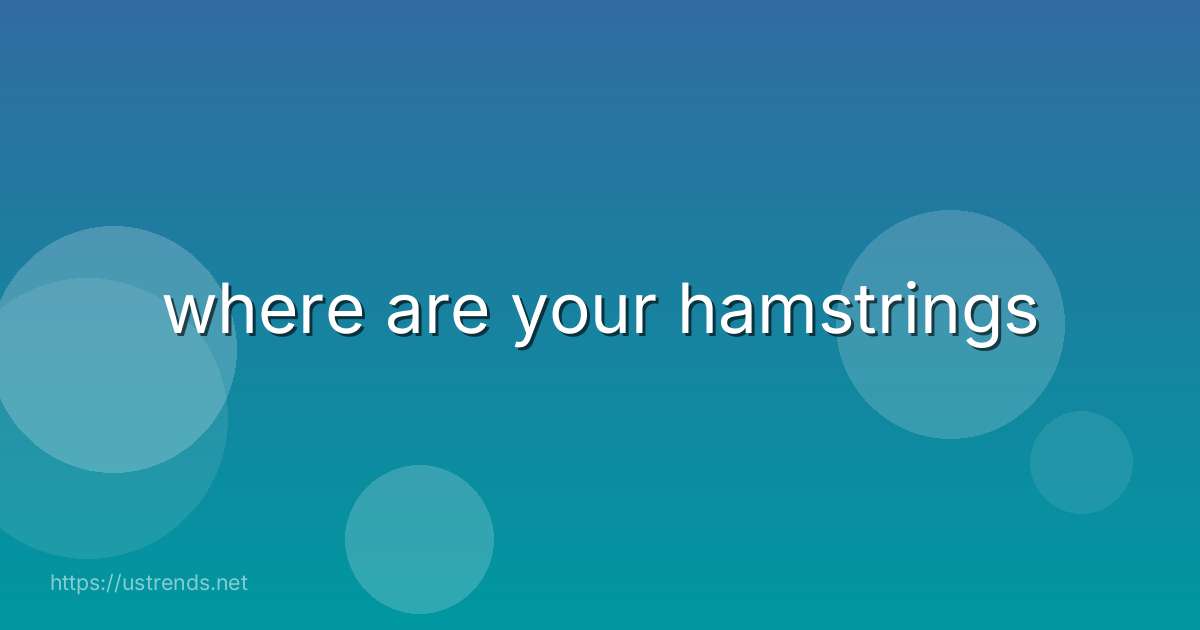 where are your hamstrings
