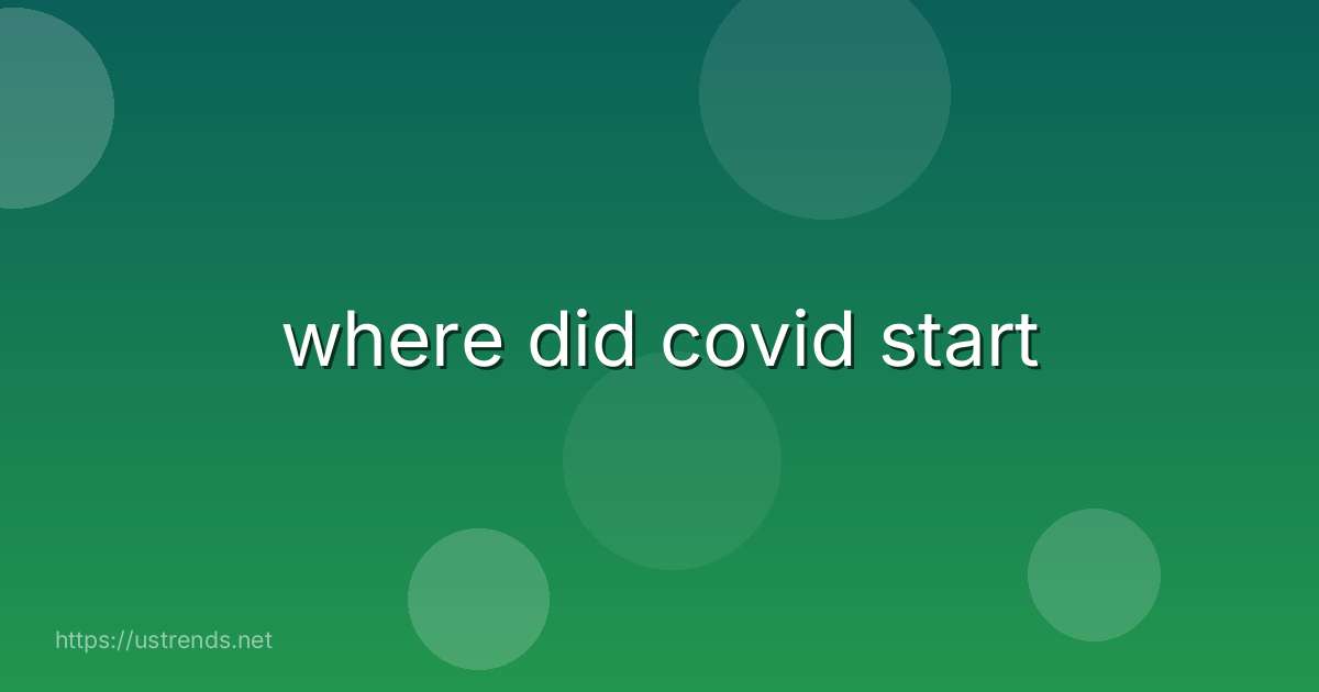 where did covid start