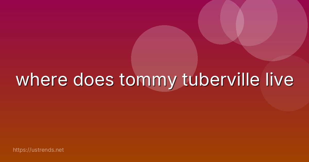 where does tommy tuberville live