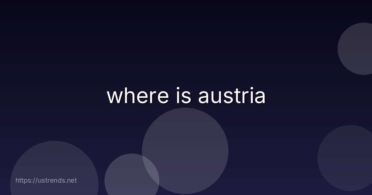 where is austria