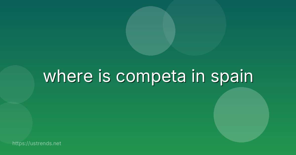 where is competa in spain