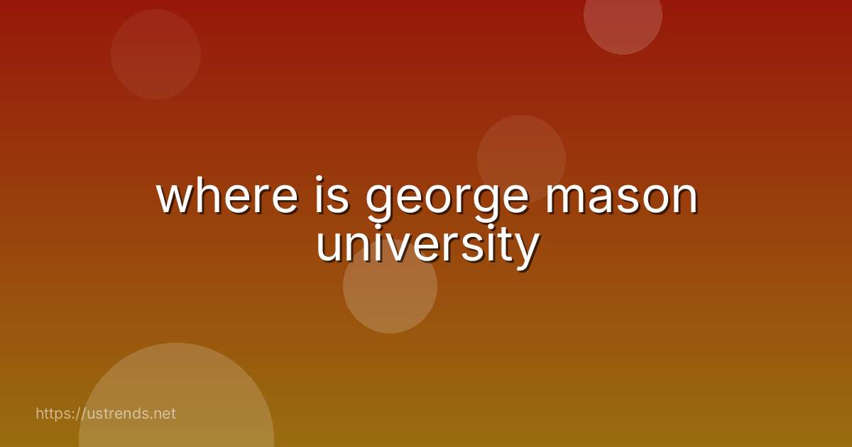 where is george mason university