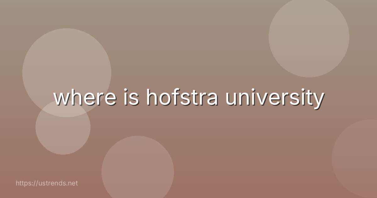 where is hofstra university