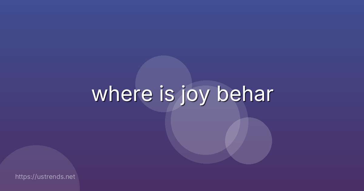 where is joy behar