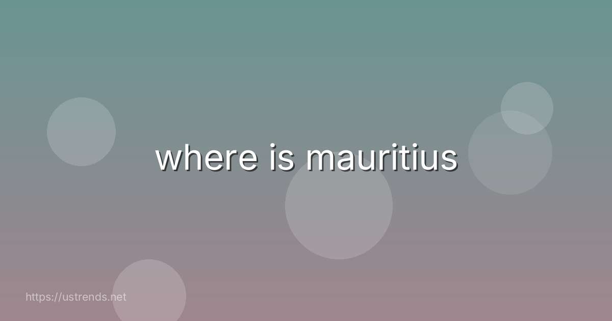 where is mauritius