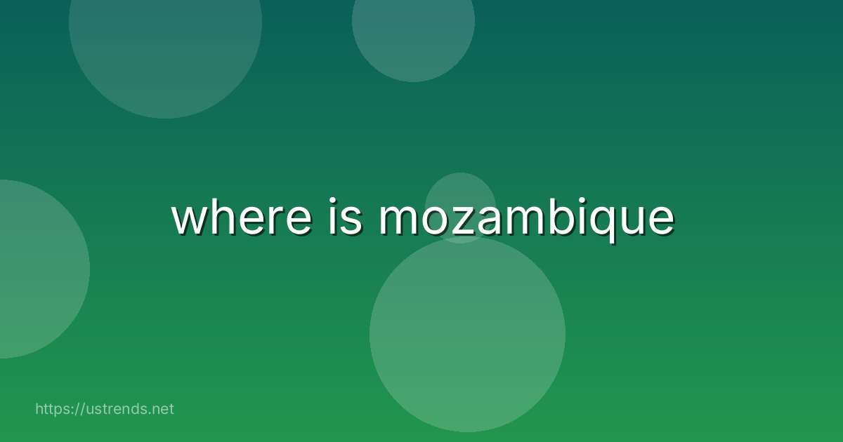 where is mozambique