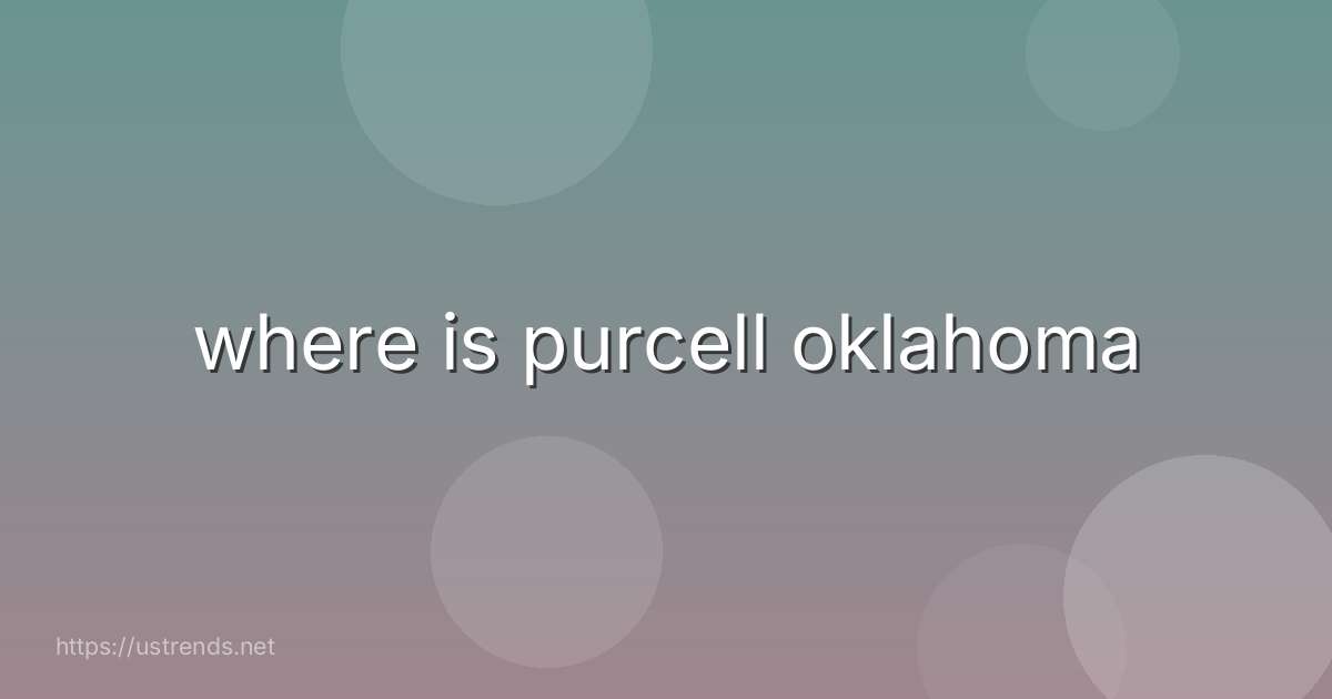 where is purcell oklahoma