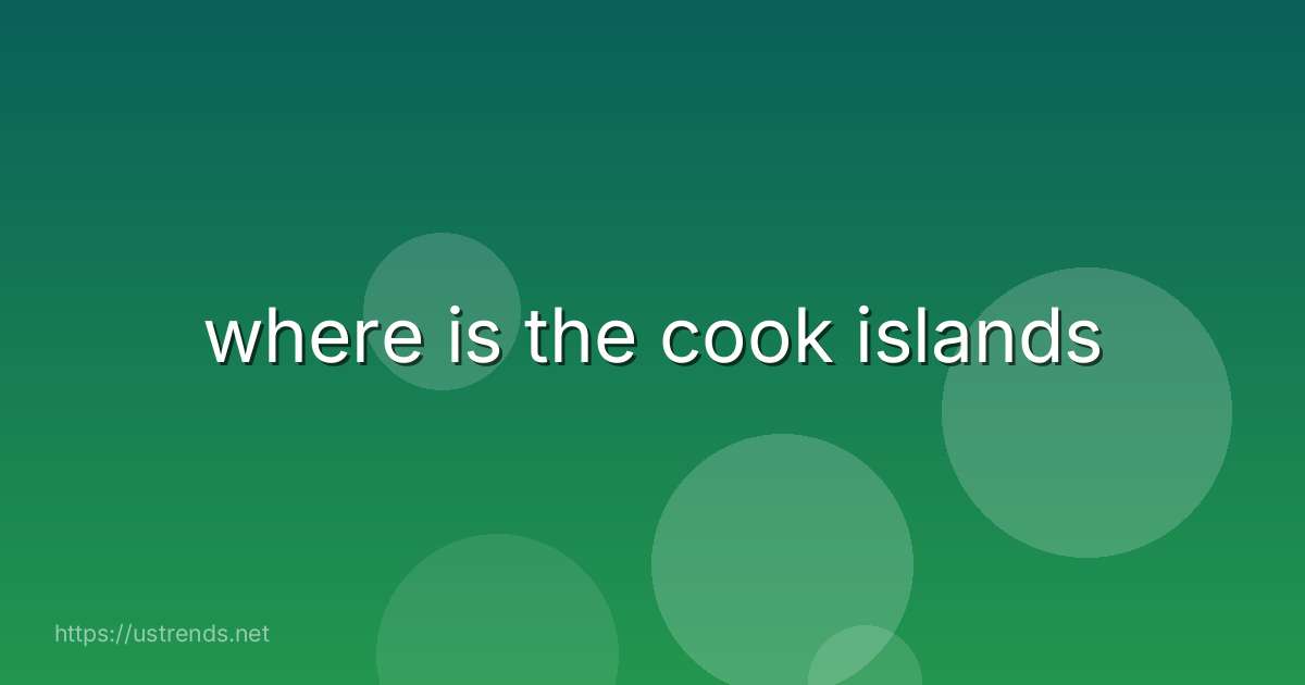 where is the cook islands