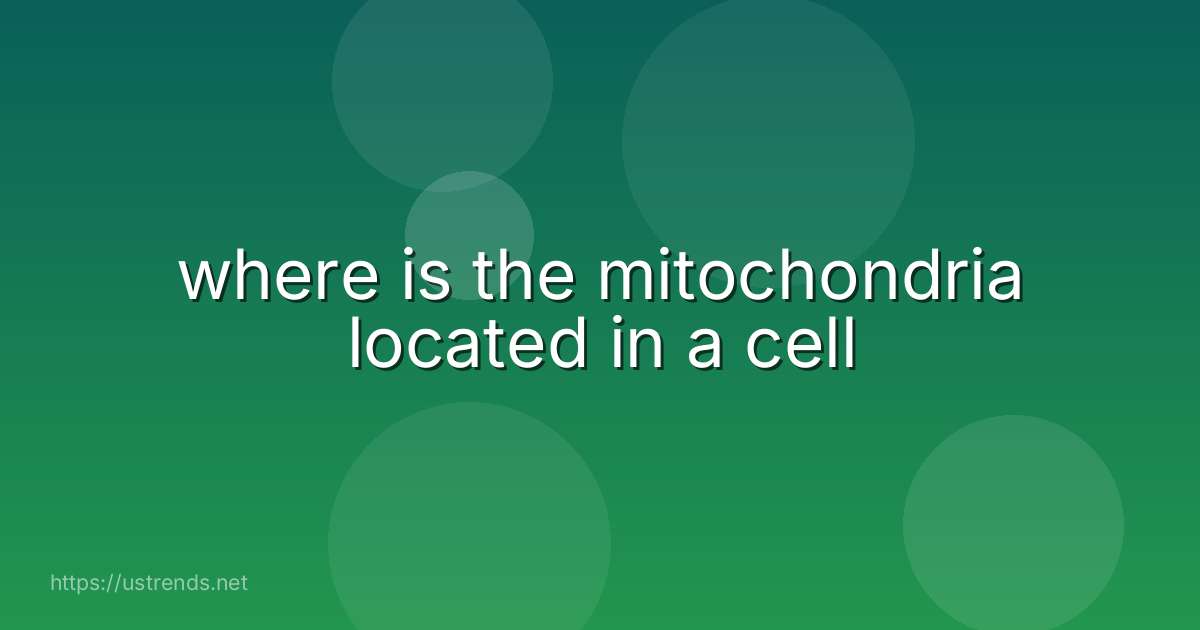 where is the mitochondria located in a cell