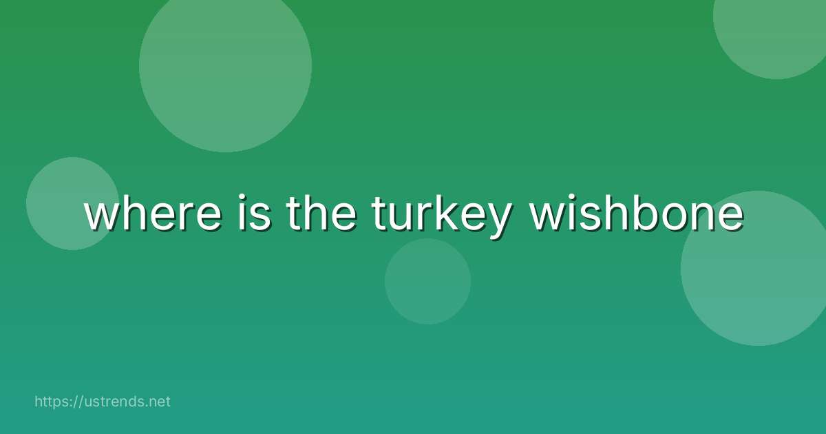 where is the turkey wishbone